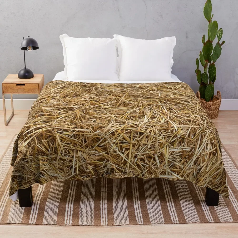 

sunny natural hay, straw Throw Blanket valentine gift ideas Plush Dorm Room Essentials Blankets