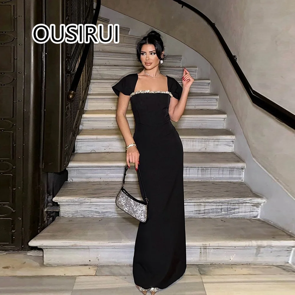 

Воротник-лодочка, расшитый бисером, блестящий кристалл, оболочка длиной до пола, торжественное платье подружки невесты, без рукавов, с открытой спиной, женское платье для выпускного вечера на заказ