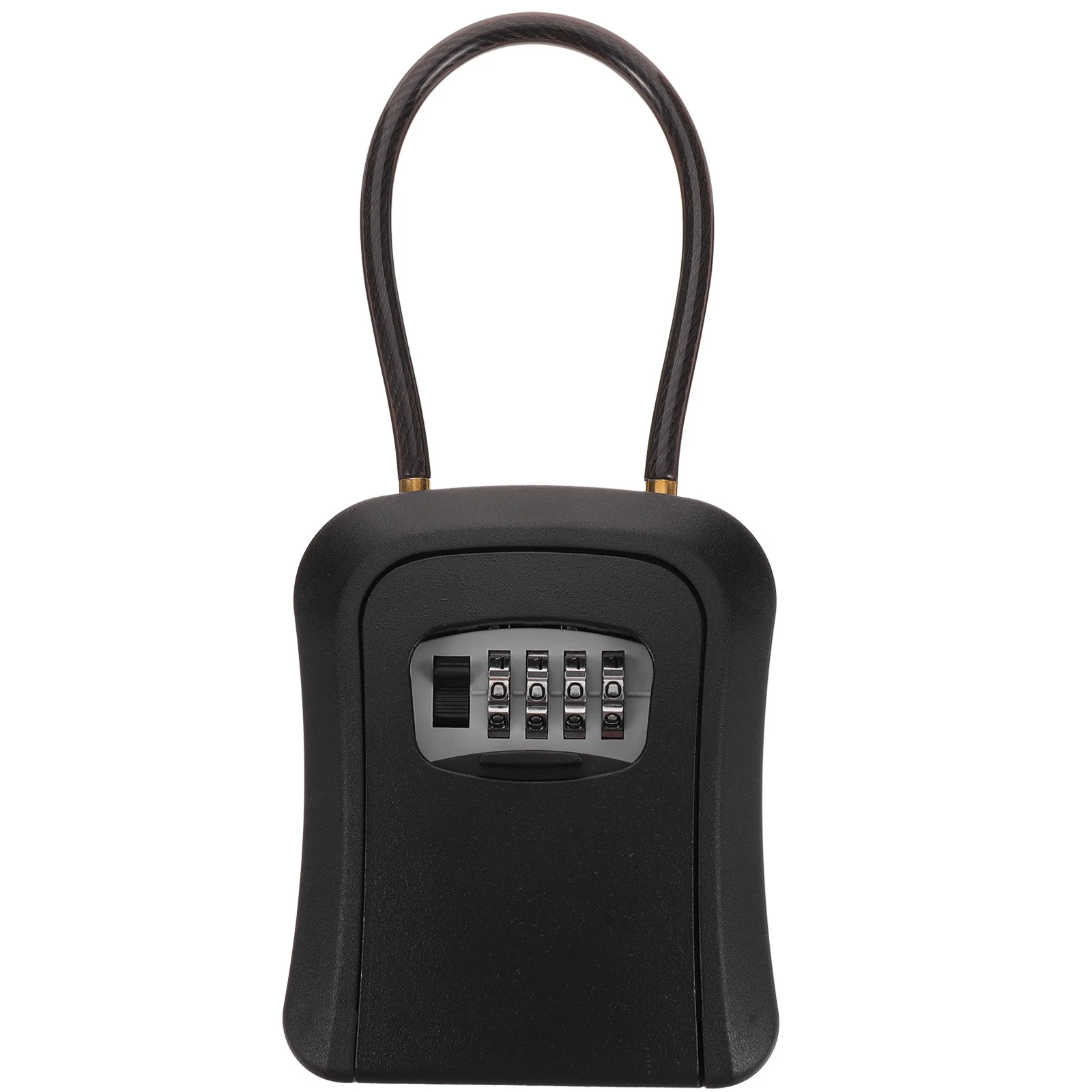 Key Lock Box Outdoor Household Keys 4-Digit Combination Security Lock Box Wall Mount Key Storage Safe for Spare Keys