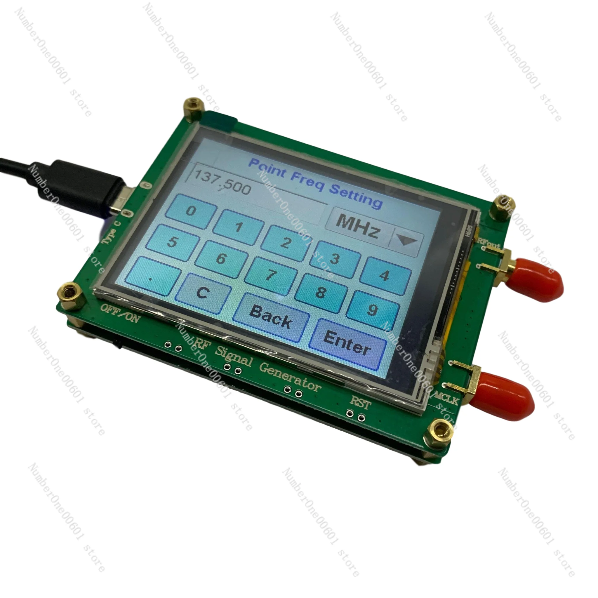 Upgrade 0.5PPM Full Touch Screen Signal Source 35-4400M ADF4351/0 Point Frequency Sweep PC Controllable