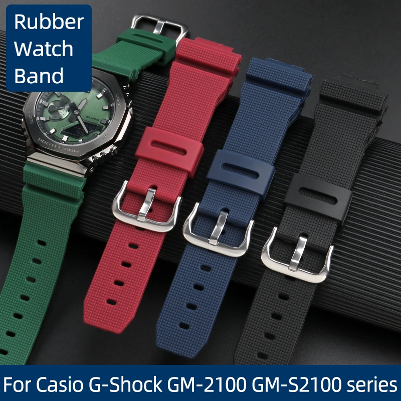 

Sports Waterproof Rubber Watch Band For Casio G-Shock GM-2100 GM-S2100 GA-2100 GM-5600/GA5600 Silicone Men's Watch Accessories