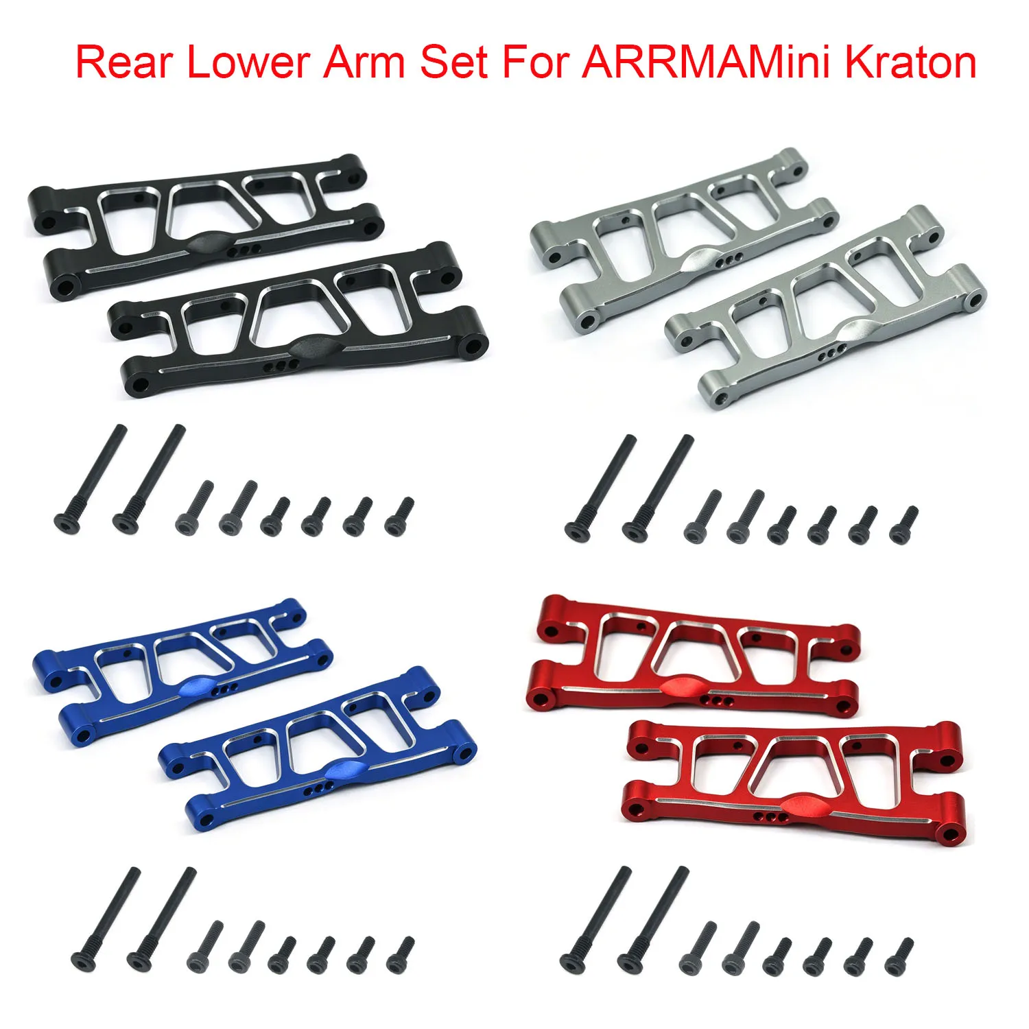 

Aluminum Rear Lower Arm Set For ARRMA Mini Kraton 1/16 RC Car Upgrades Parts