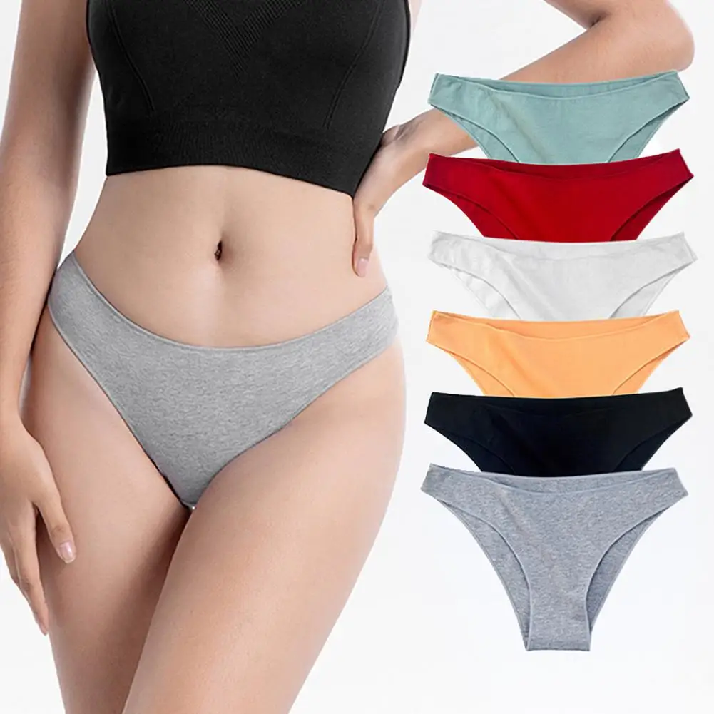 Women's Panties Cotton Underwear Sexy Sports Thongs Soft Comfortable G-strings Hot T-backs Breathable Underwear