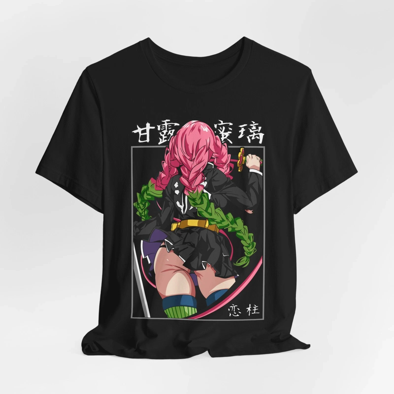 Sommer-Waifu-Anime-Grafik Unisex-T-Shirt, Anime-T-Shirt, Otaku-Shirt Herren Rundhals Kurzarm
