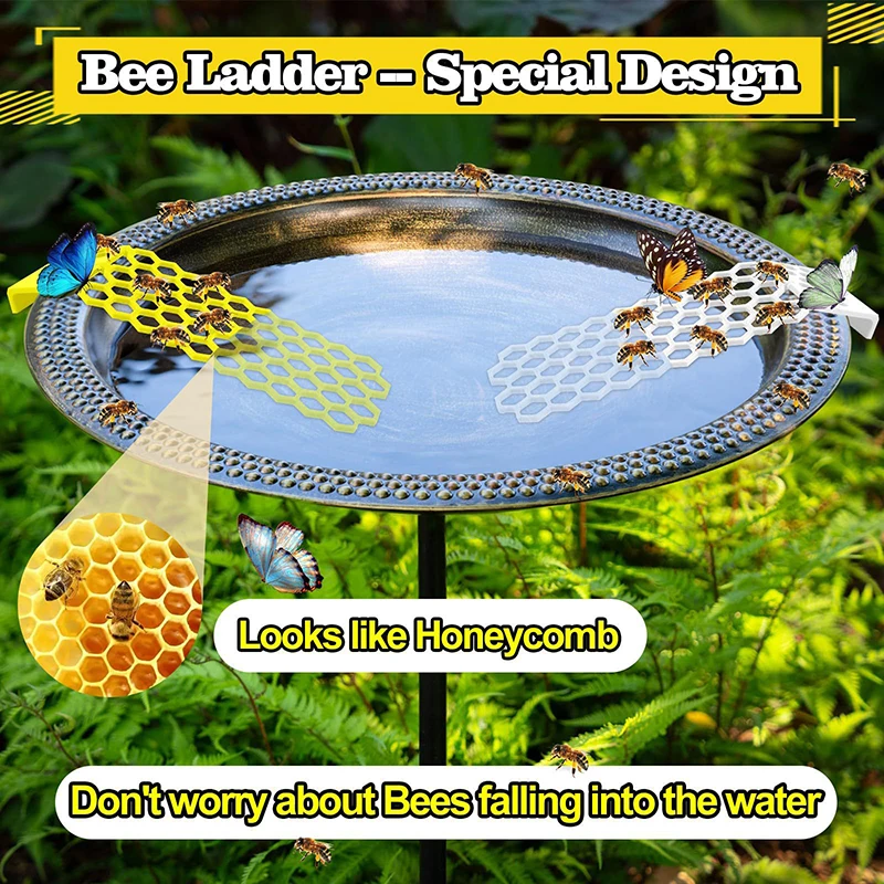 Bee Drinking Station Floating Bee Water Ladder Use For Bee Cups Drinking Water Tool For Garden Pond Swimming Pool Bird Bath