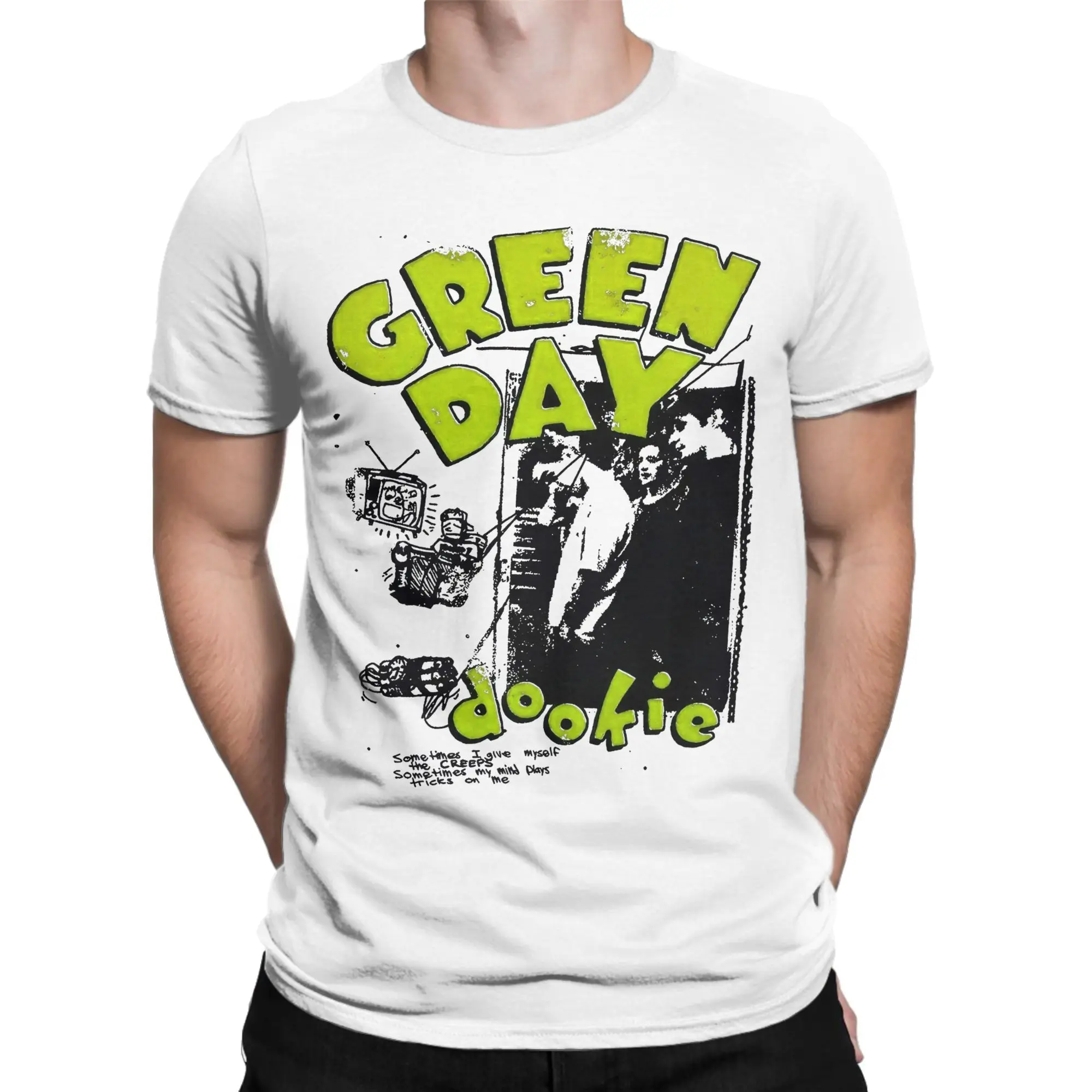 

Men Women Graphic Printing green day rock metal band Tee T Shirt Cotton T-shirts Clothing