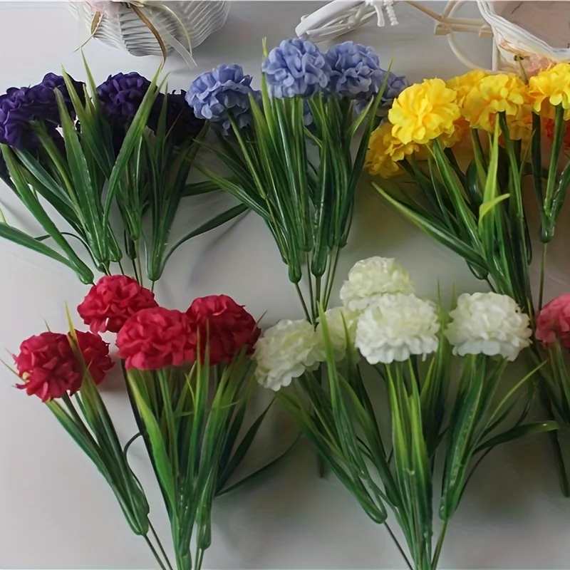 Künstlicher Hortensienstrauß – künstliche Blumencluster aus Kunststoff für Zuhause, Hochzeit und Verlobungsdekoration – Detail 6