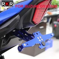For Suzuki GSX250R Gsx250 Motorcycle Modified Rear License Plate Mount Holder Frame With Folding And Adjustable Rear Tail