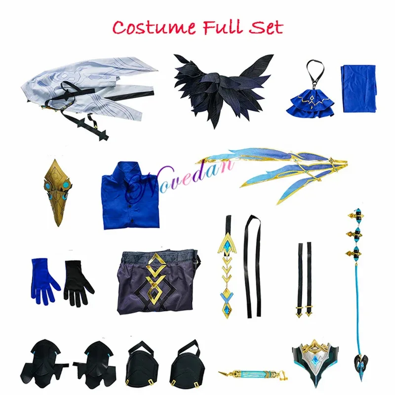 2025 11 Доктор Fatui Косплей Dottore Парик Обувь Сапоги Серьги Маска Хэллоуин Вечеринка Аниме Игровой Костюм Аксессуары