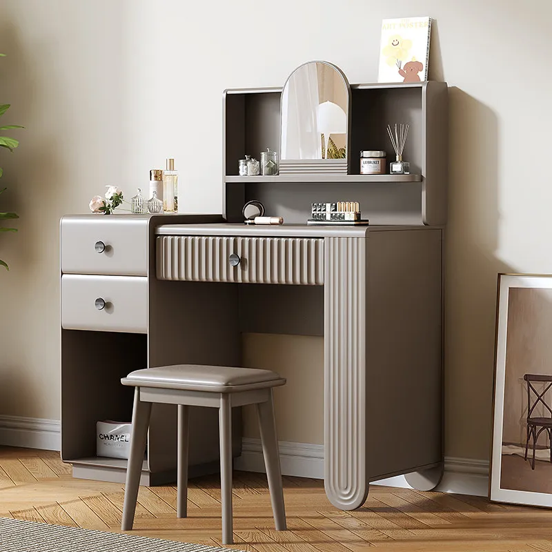 YJQ solid wood dresser modern simple household small apartment master bedroom high-end mirror makeup table