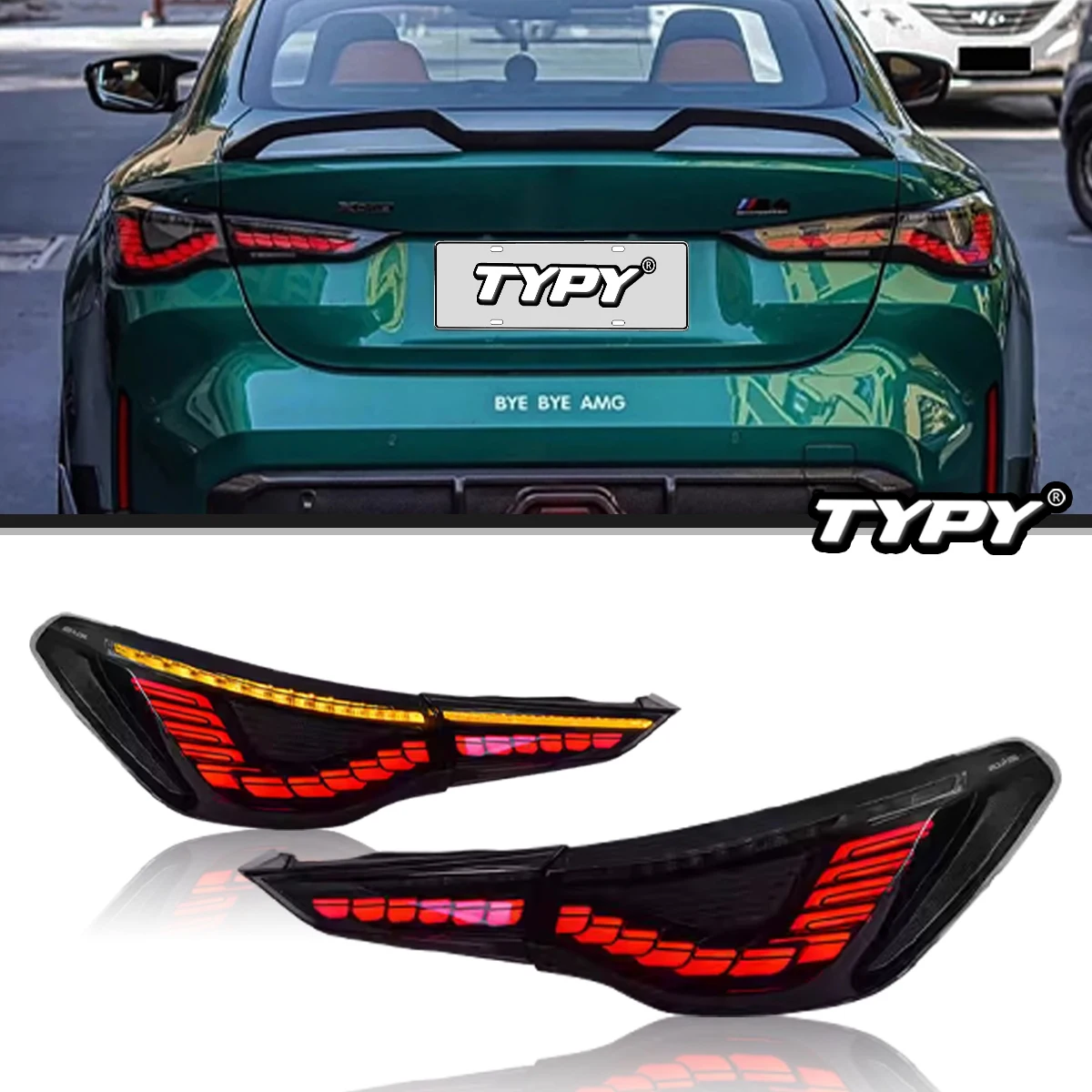 

TYPY Car Tail Lights For BMW 4 Series M4 G22 2020-2023 LED Car Tail Lamps Daytime Running Lights Dynamic Turn Signals