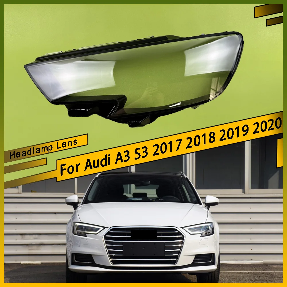 

Front Headlight Clear Lens Cover Clear Headlamp Shell Headlight Cover ransparent Lampshade For Audi A3 S3 2017 2018 2019 2020