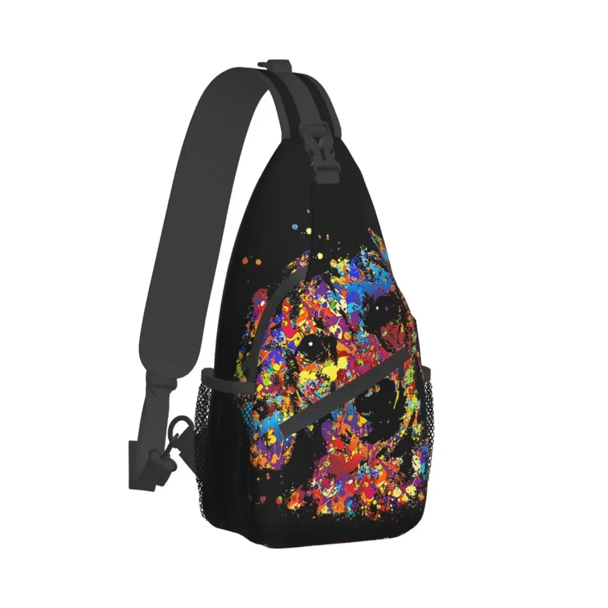 Dachshund Pet Dog Crossbody Bag Sports Colorful Doxie Chest Bag Unisex Women Man Fashion Shoulder Backpacks Travel