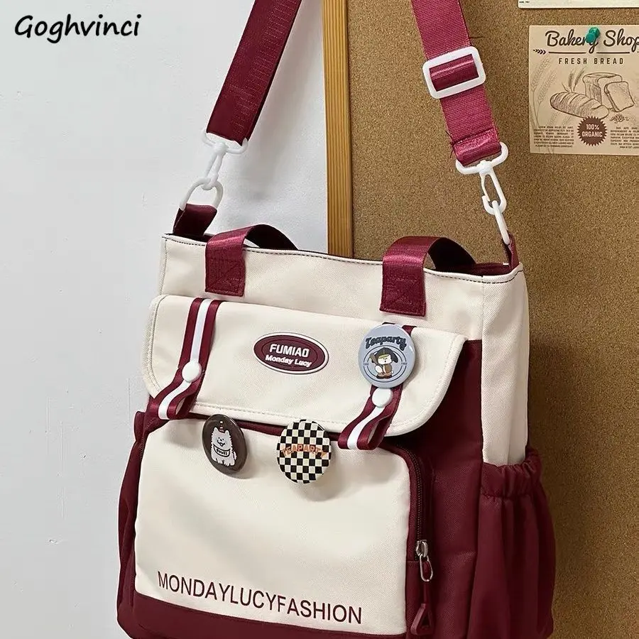 Crossbody Bags Women Japanese Large Capacity School Bag Students Cute Purses and Handbags Harajuku Office Lady Canvas Bolsos Ins