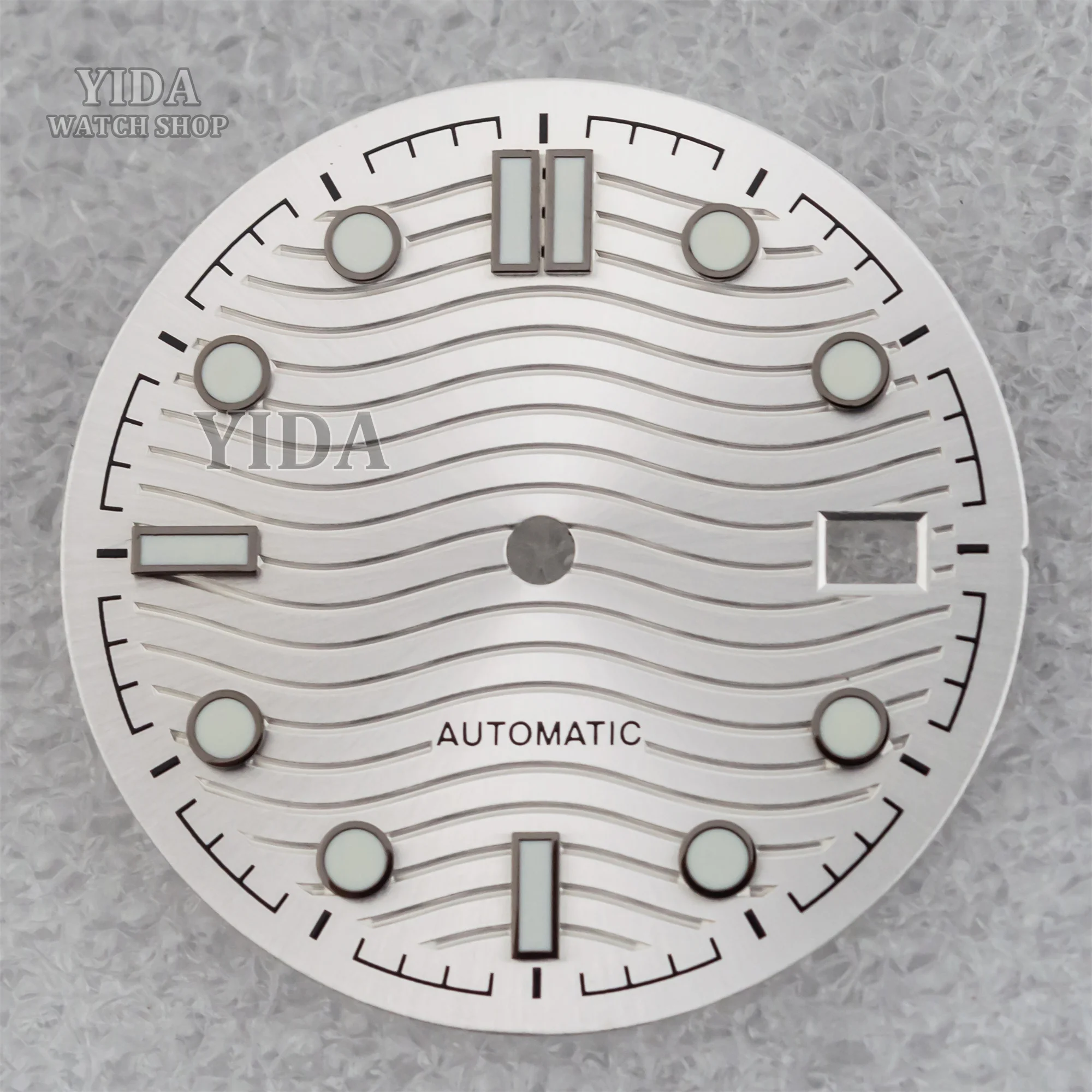 NH35 Dial 31MM Watch Faces For Seamaster 300 Green Luminous Fit NH35 NH36 Automatic Movement Accessories Modification Accessory