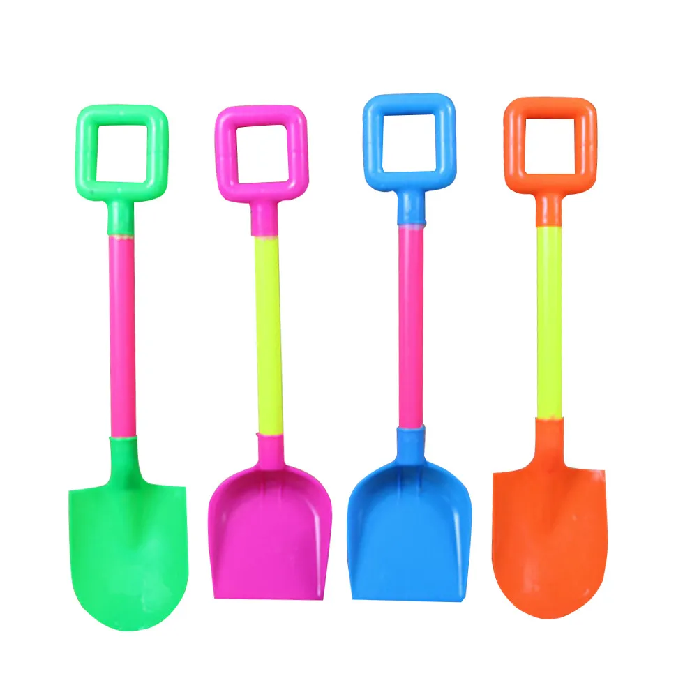 4Pcs Lightweight Sand Shovels for Kids Premium Plastic Beach Sand Dredging Tools Small Size Easy Grip Ideal for Sandbox Backyard