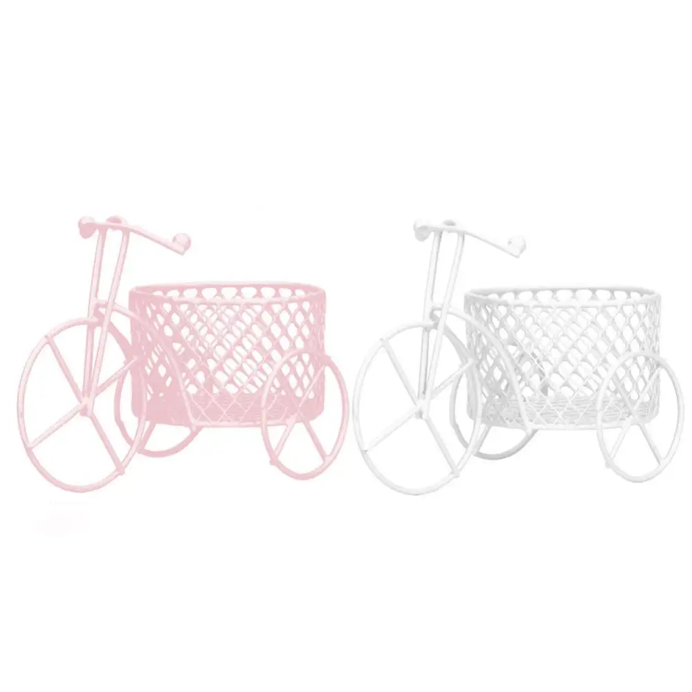 Pen Holders Iron Tricycle Cosmetic Egg Make-Up Sponge Storage Basket Candy Rack Wedding Flower Rack Sugar Jewelry Container