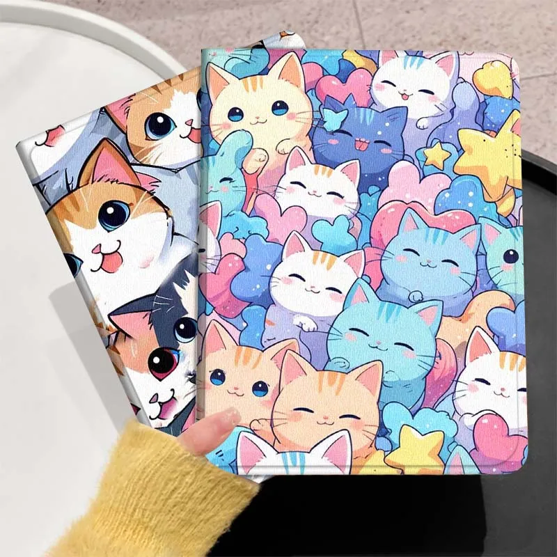 

Cute Cat Pattern Design For Huawei MediaPad T5 T10s M6 M5Lite SE Honor Tab 5 6 7 V7 V8 X8a X9a Pro Soft Tablet Case Gift