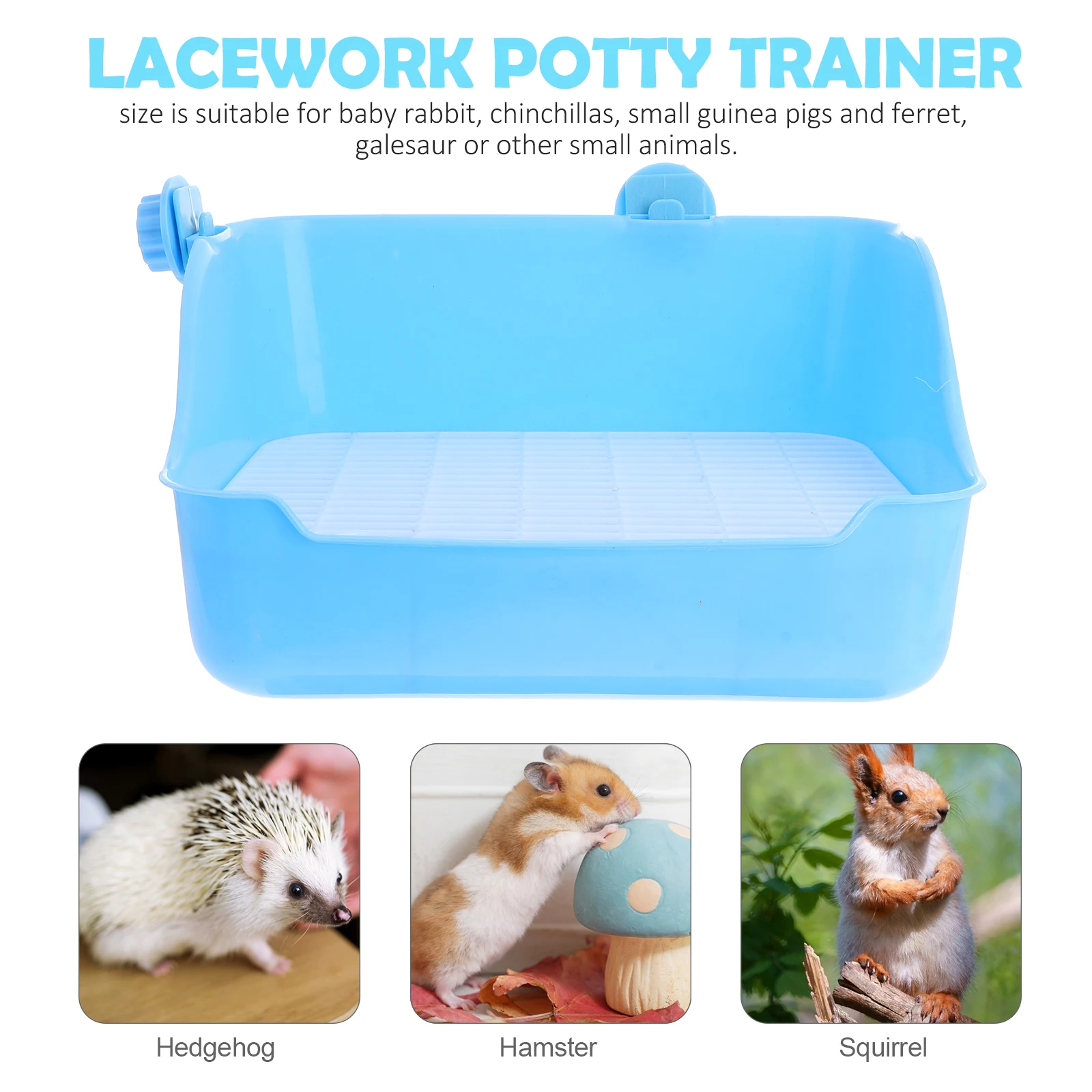 

Pet Toilet Litter Locker Rodent Small Animal Bedding Lacework Potty Trainer Rabbit Square