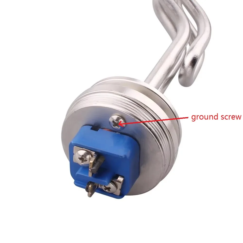 Погружной электрический нагреватель из нержавеющей стали 304, домашнее пивоварение, 240 В, 1,5 дюйма, трехзажимный нагревательный элемент DERNORD, 4,5 кВт, 5,5 кВт, 6,5 кВт