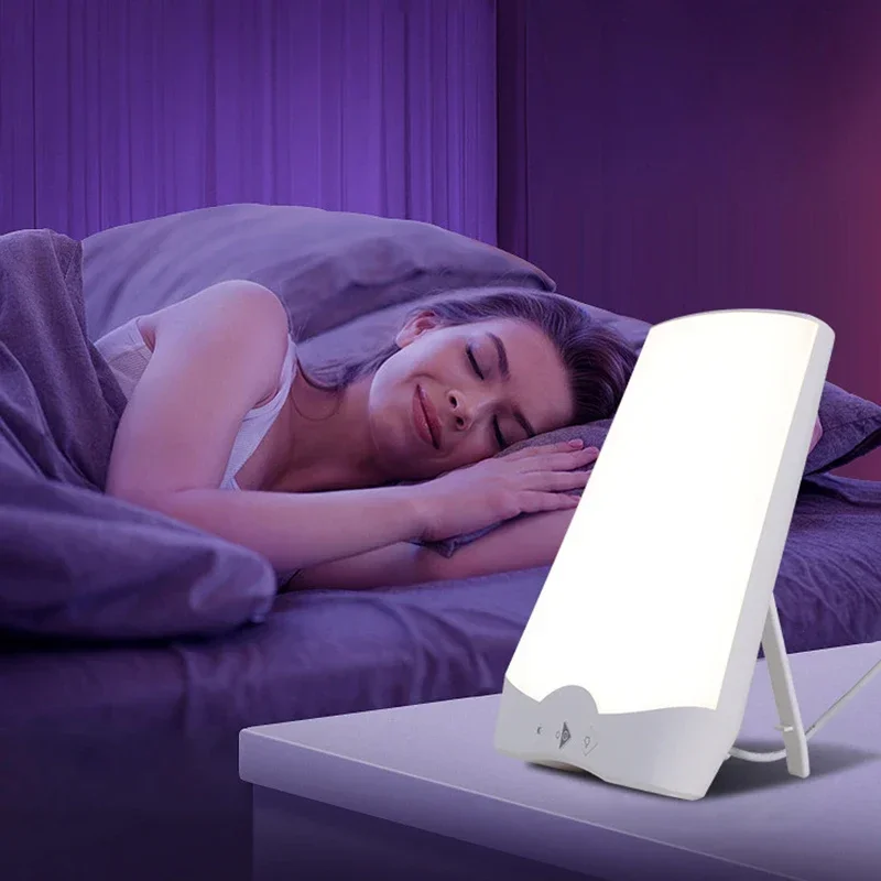 

Sad Light Therapy Led Night Light Sad Lamp Touch Control 10000Lux Adjustable Brightness Daylight Lamp UV-Free Anti Depression