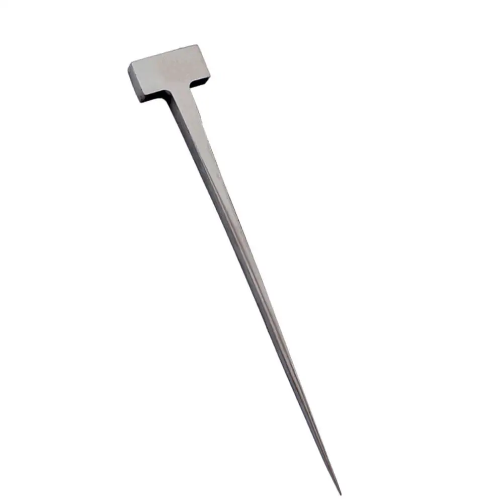 1Pcs Stainless Steel Eel Nail T-Shaped Kitchen Eel Spike Heavy Duty Fish Killing Tool Rust Proof Corrosion Resistant Easy Clean