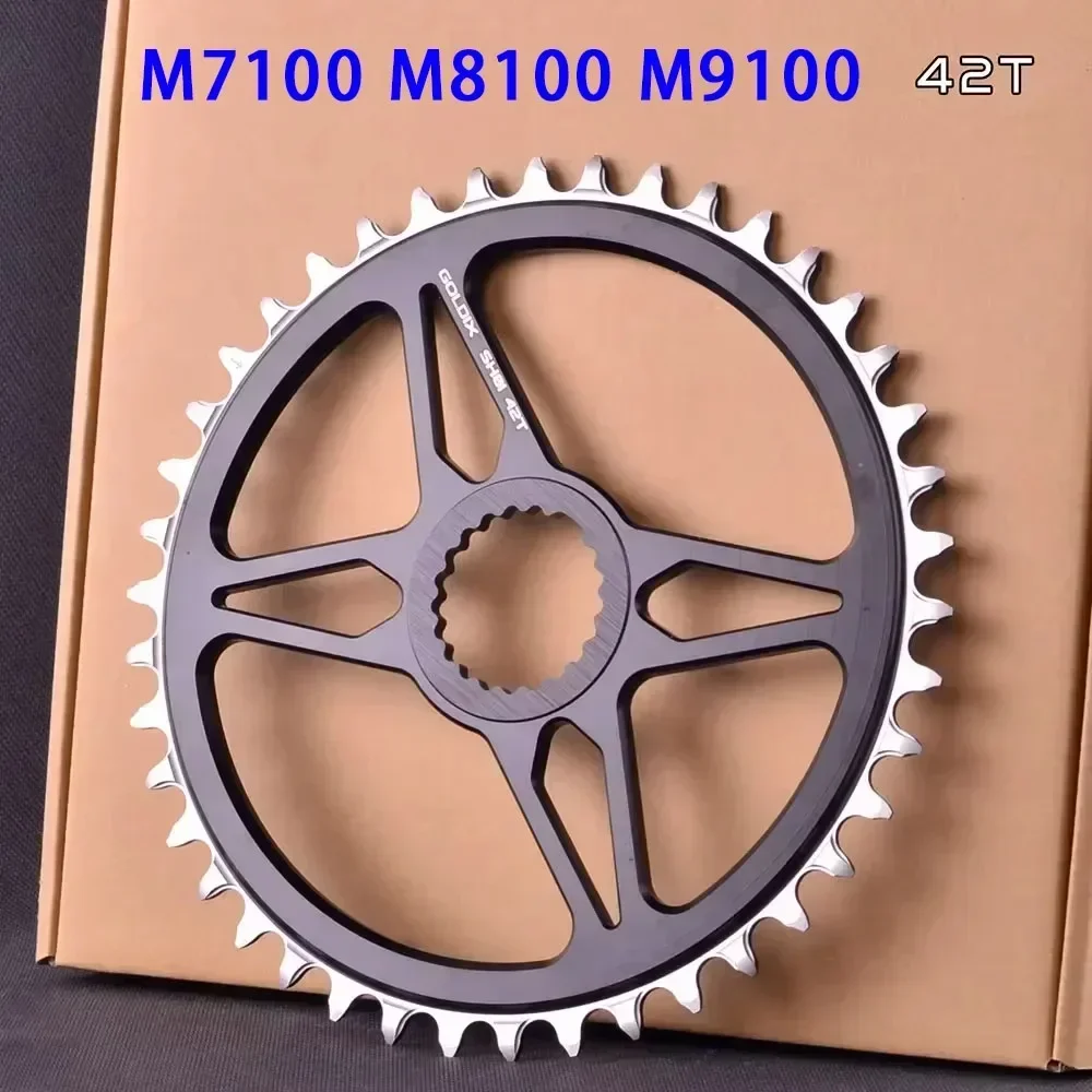 GOLDIX 12S Narrow Wide Chainring for Shimano FC-M6100/7100/8100/9100 Direct Mount Crank 34T/36T/38T/40T/42T Single Chainwheel