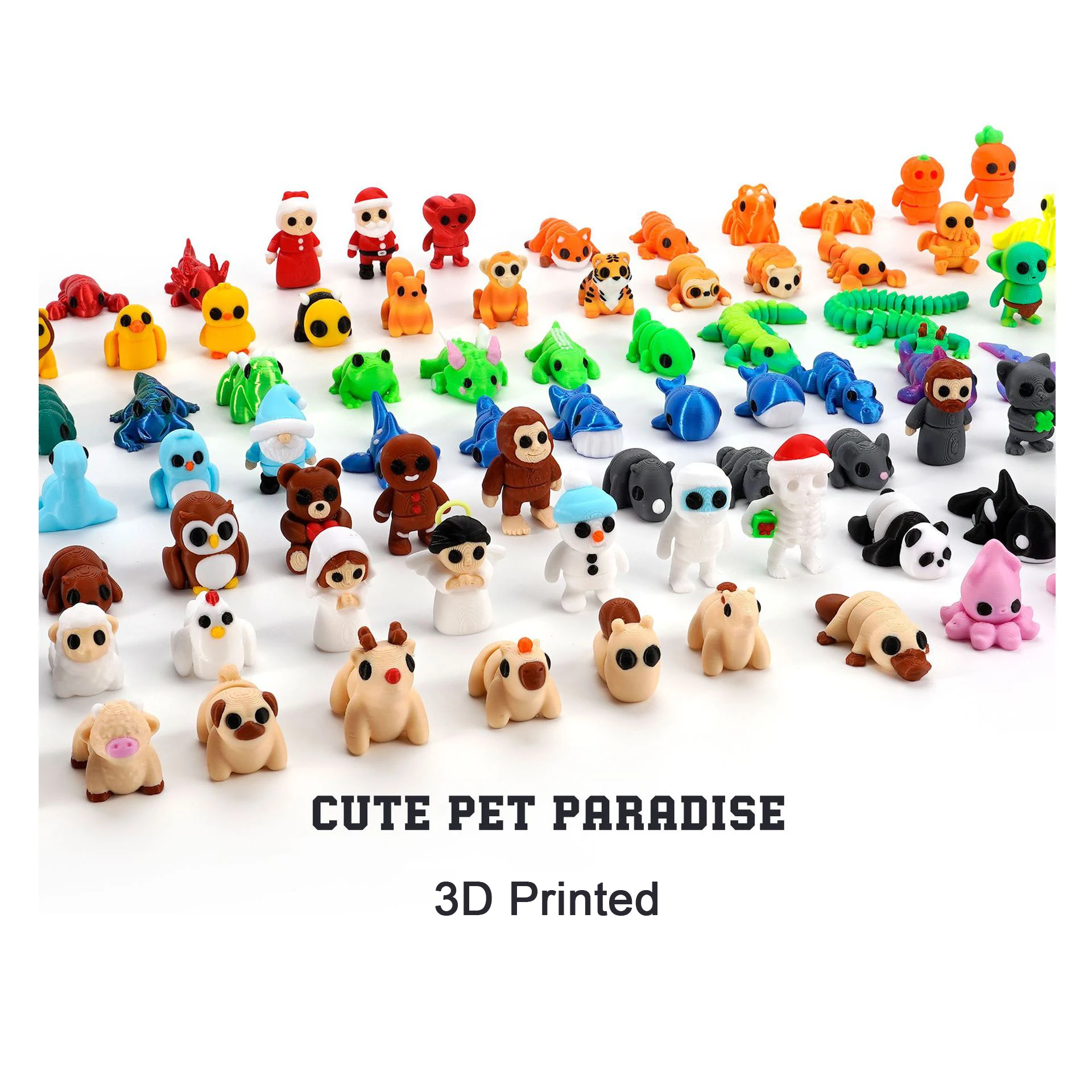 3D Printing Multiple Animal Appearance 1PCS Multi-joint Movable Room Decoration Children's Gifts Home Accessories