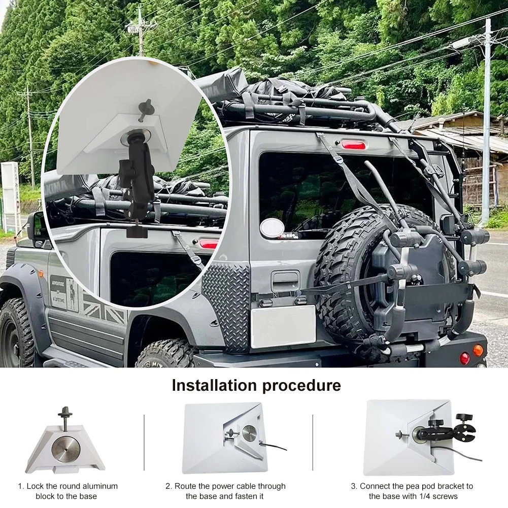 

Для Starlink Mini круглый кронштейн для трубки с кронштейном для трубы 1/4 винтовой адаптер зажим крепление на столб для Starlink Mini аксессуары