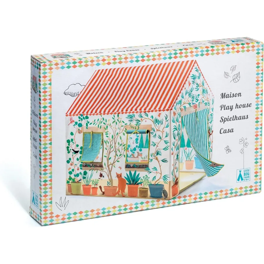 لعب خيمة اللعب - منزل لعب للأطفال سهل التجميع للإبداع والخيال ورواية القصص - خيمة لعب للأطفال الصغار، عشرة سرير