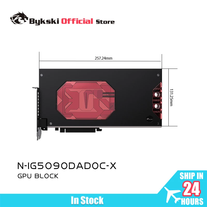 Bykski N-IG5090DADOC-X GPU Block for Colorful IGame RTX 5090D Advanced 32GB /5090 Vulcan OC Graphics Card Full Cover Design