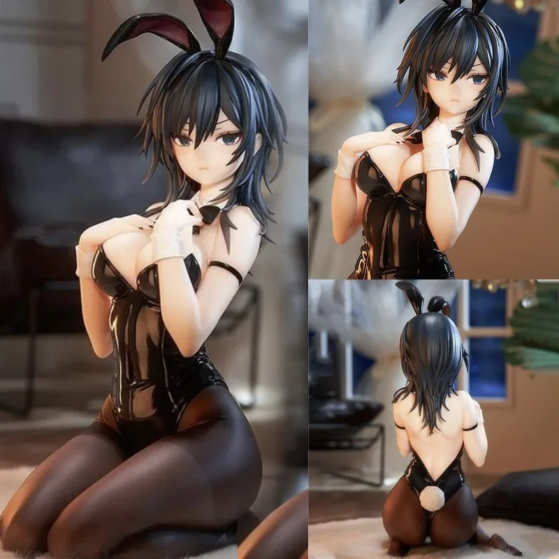 15cm Anime Figures Ishimi Yokoyama:Black Bunny Figurine Kneeling Action Figure Model Statue Doll Decoration Collection Toys Gift