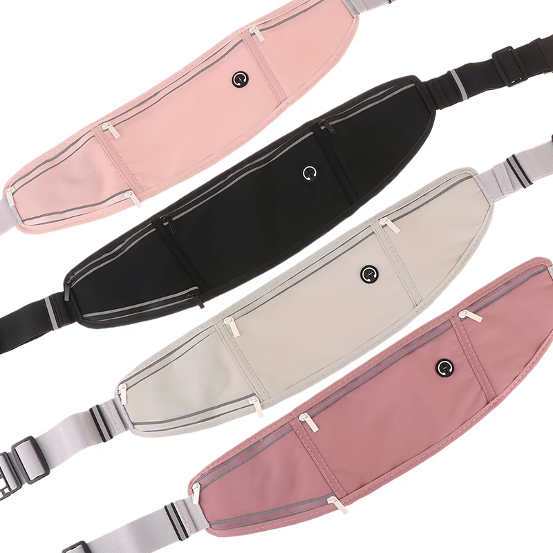 

1 шт., уличная водонепроницаемая невидимая поясная сумка для бега, большая вместительная спортивная поясная сумка для мужчин и женщин, скрытый телефон для спортзала