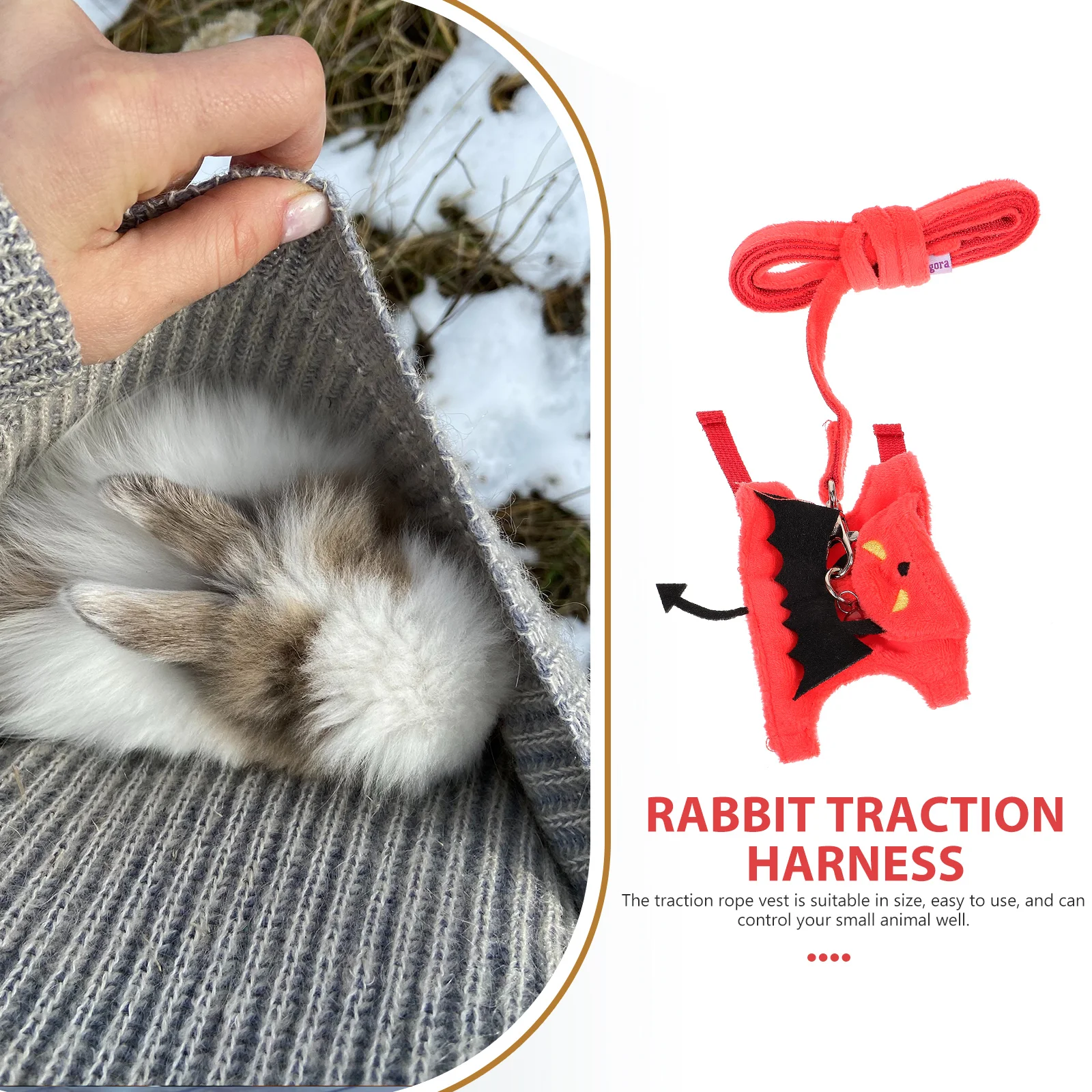 

Pet Leash Small Animal Harness Rabbit Walking Lead Traction Harnesses Ferret and