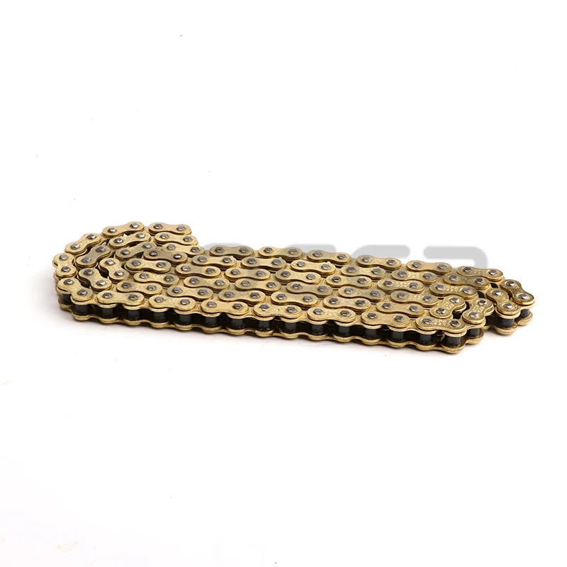 Gold 420 Chains 104L/110L Links Motorcycle Drive Chain Link For 50cc-150cc ATV Quad Pit Dirt Bike Motocross Parts