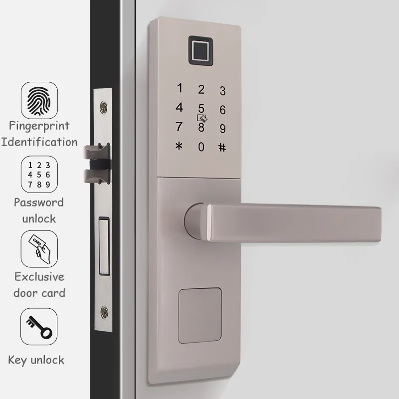 

Smart Fingerprint Lock Household Security Door Wooden Door Combination Lock Smart Electronic Door Lock Brush Card Lock