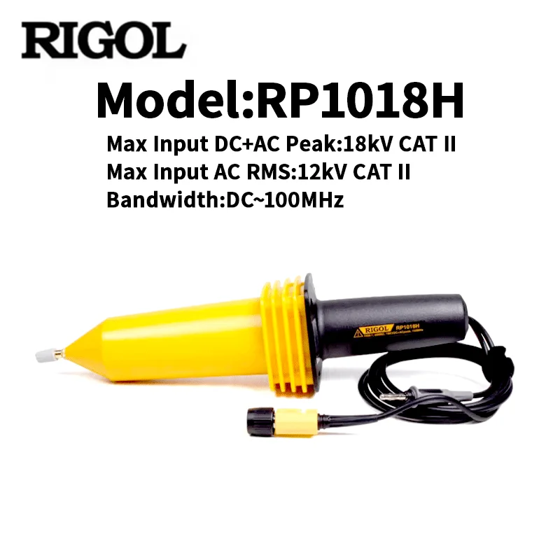 RIGOL RP1018H High-Voltage Oscilloscope Probe | 18kV Max Voltage & 1000:1 Attenuation |100MHz Bandwidth with Universal BNC