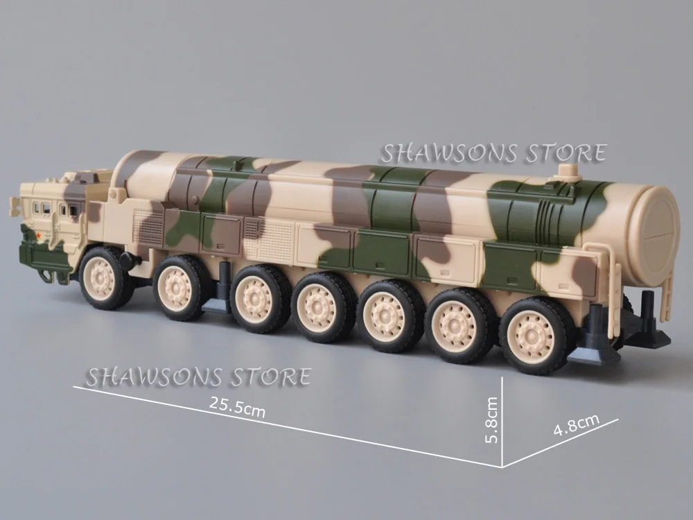 Diecast Military Vehicle Model Toy DF-31 Ballistic Missile Truck With Sound & Light