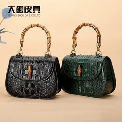 2024 New Designer Crocodile Leather Women Handbag Fashion Genuine Leather Lady Shoulder Bag Luxury Leisure Bag For Woman 45