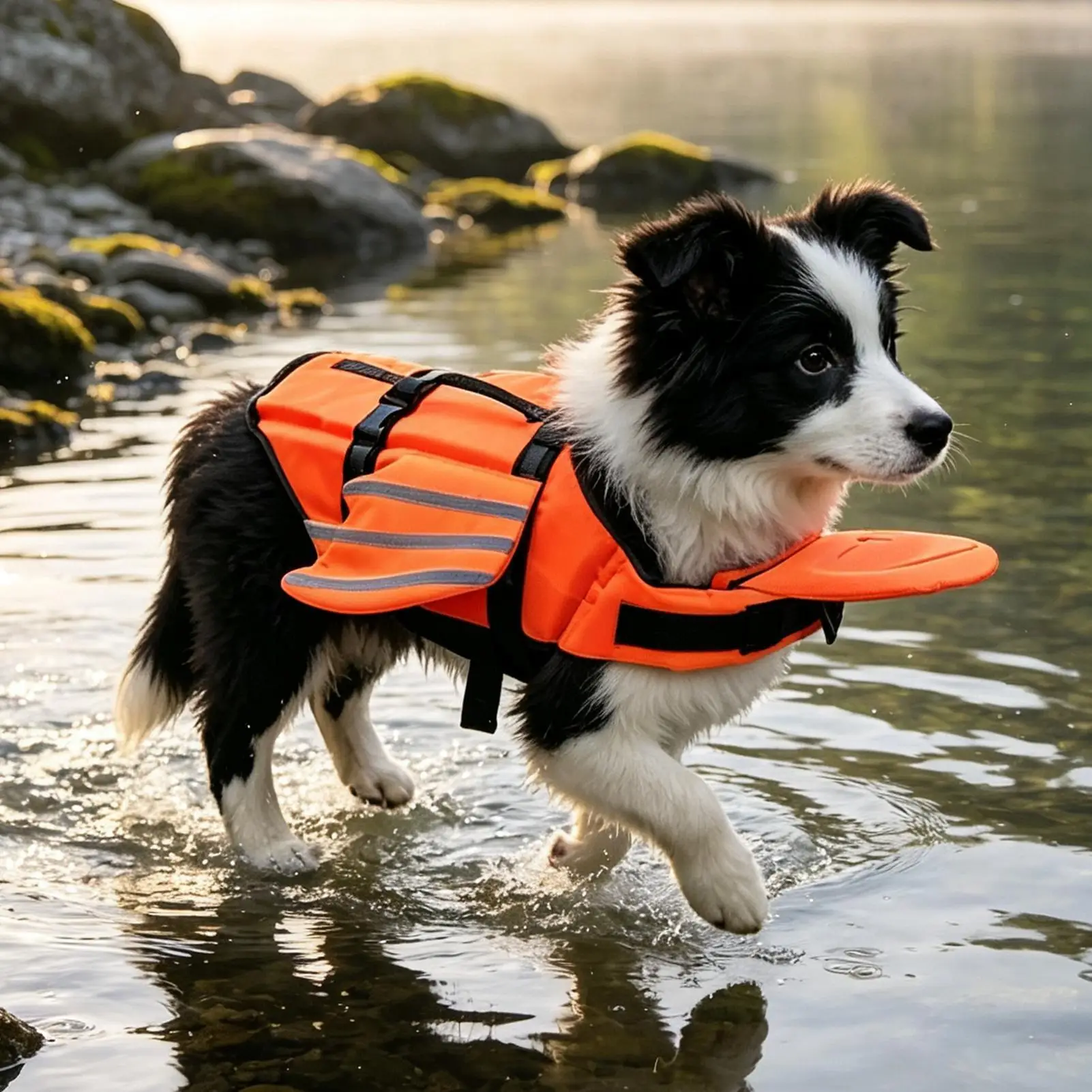 Dog Water Vest For Swimming Reflective Wing Pet Vest With Lift Handle Dog Safety Swimsuit For Outdoor Summer Beach Lake River