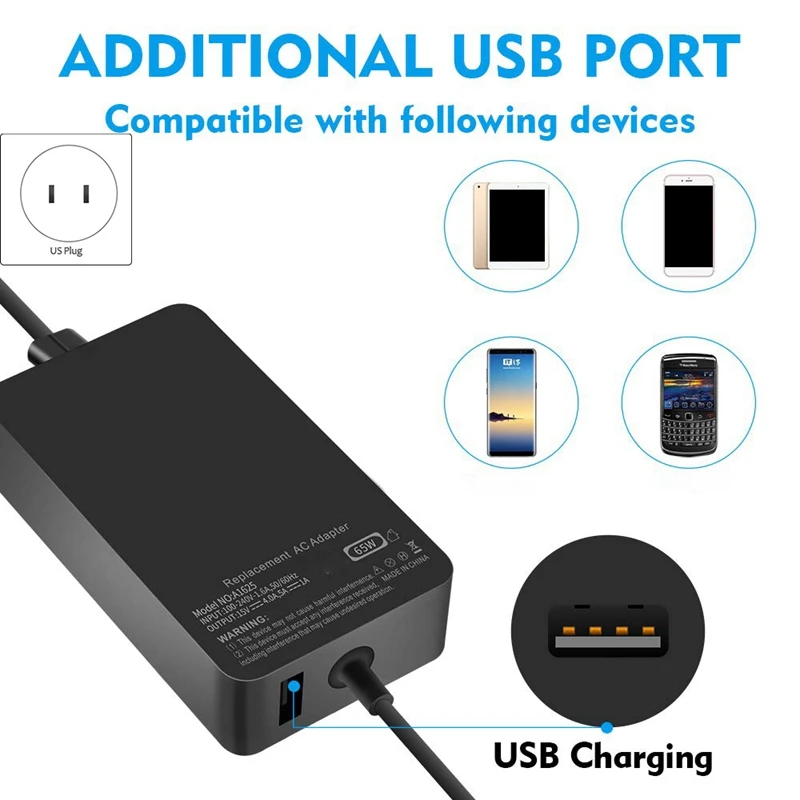 Зарядное устройство для ноутбука, 65 Вт, 15 В, 4 а