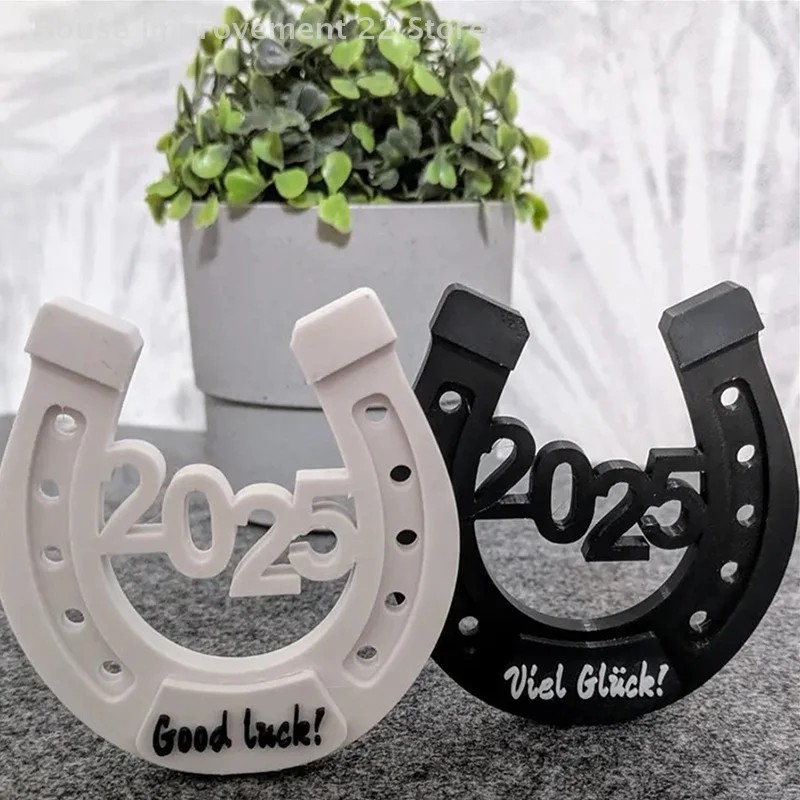 2025 สวัสดีปีใหม่เครื่องประดับ Creative Horseshoe Shape ตกแต่ง Western-แรงบันดาลใจตกแต่ง Holiday Party Supplies