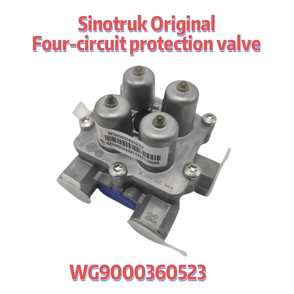 WG9000360523 Original SINOTRUK HOWO 380 TX T5G T7H TH7 MAX Shandeka; Four circuit protection valve WG9000360523/2 35150080390