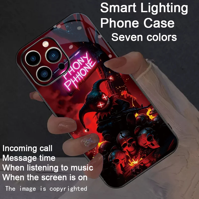 هالوين تحت عنوان القلعة مضيئة الحالات الهاتف لسامسونج S21 S22 S23 S24 S25 FE زائد الترا A35 A54 A55 هيكل جمجمة LED غطاء