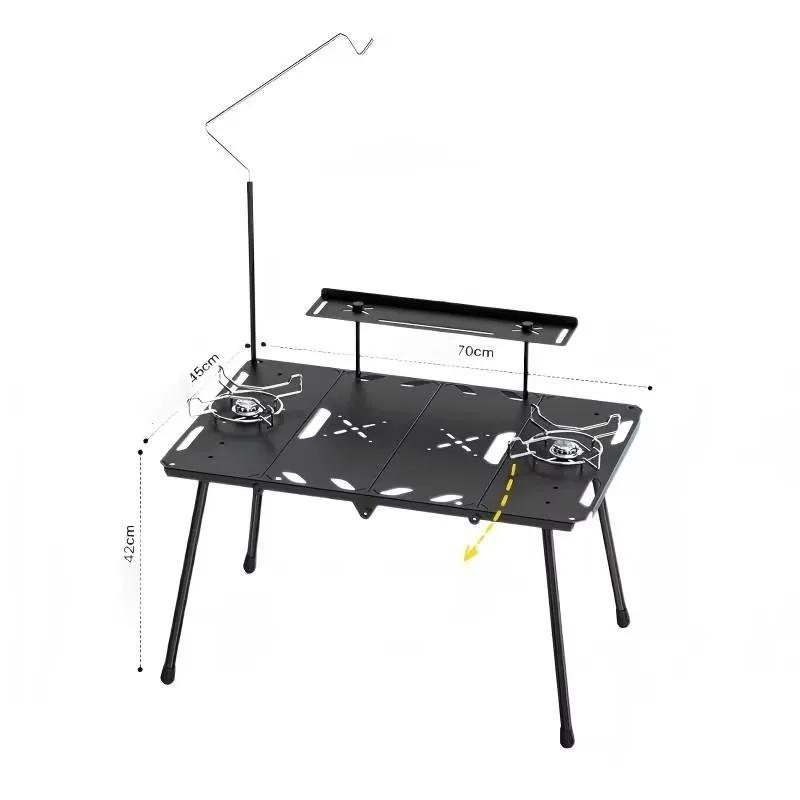 

Новый складной легкий походный стол из алюминиевого сплава, многофункциональная уличная мебель, водонепроницаемый, штабелируемый, простая сборка