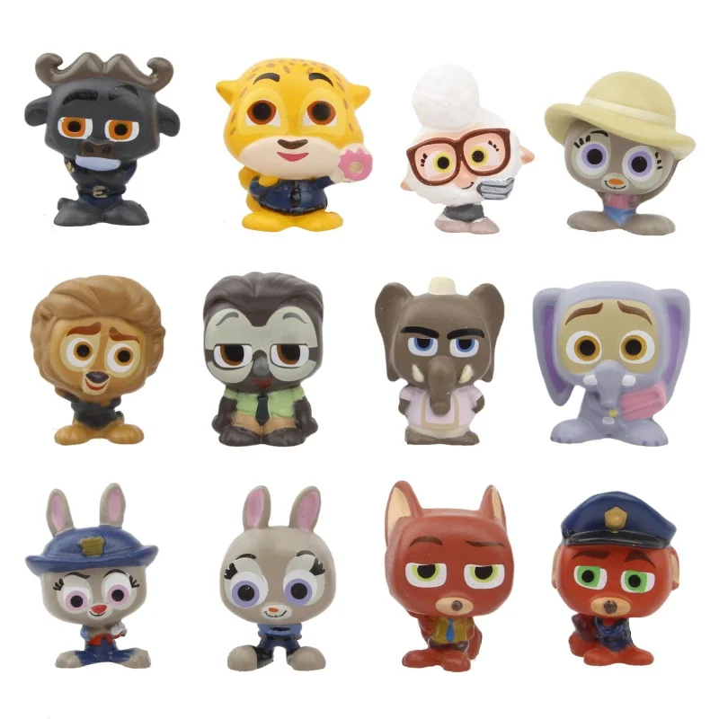 

В наличии Фигурка Зоотопии 2-го поколения Q Версия Метрополитенная кукла Украшение торта Орнамент Модель Коллекция Ассорти Набор