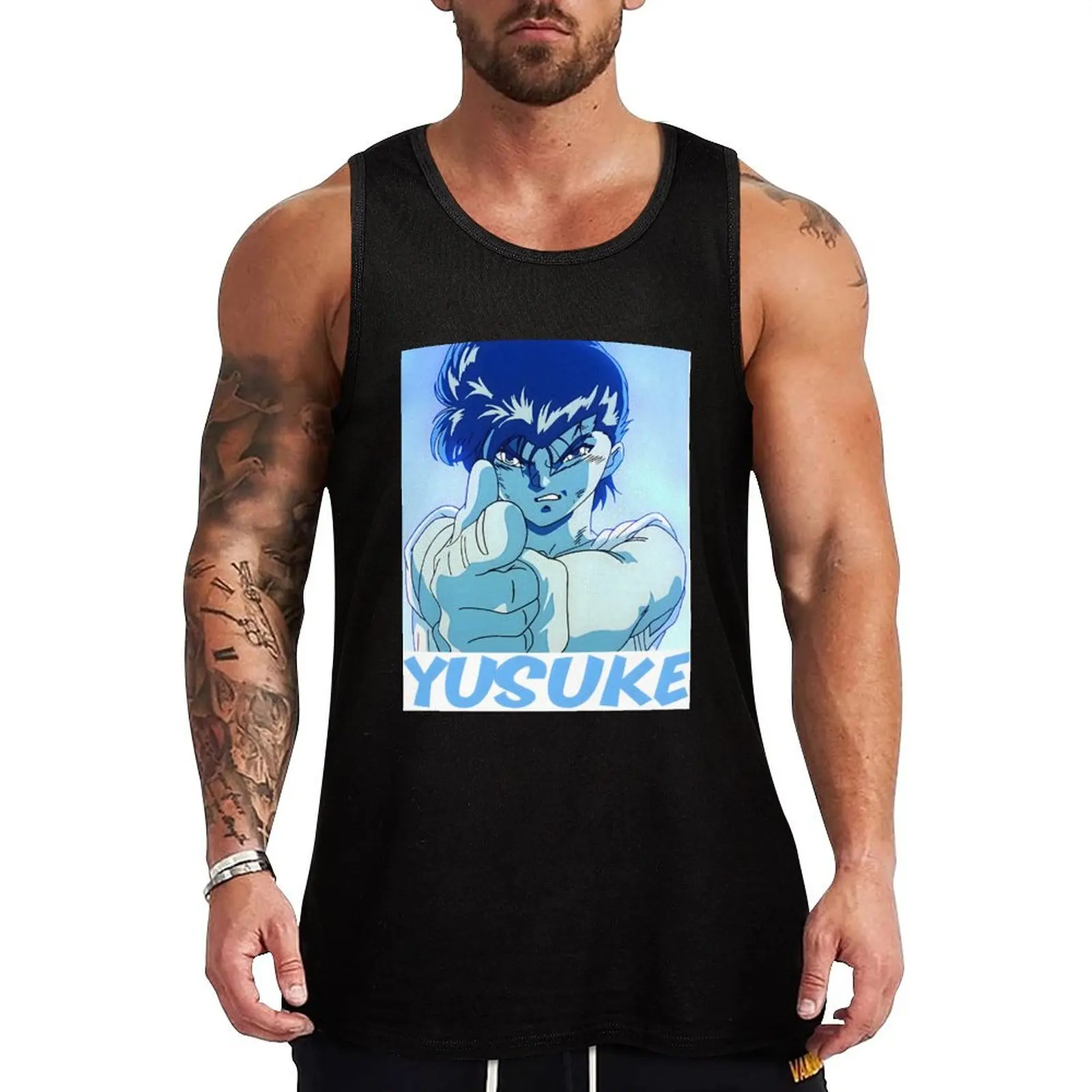 

Yusuke Urameshi (Take Aim) Tank Top Utility Work Tank Top Durable Casual Sleeveless