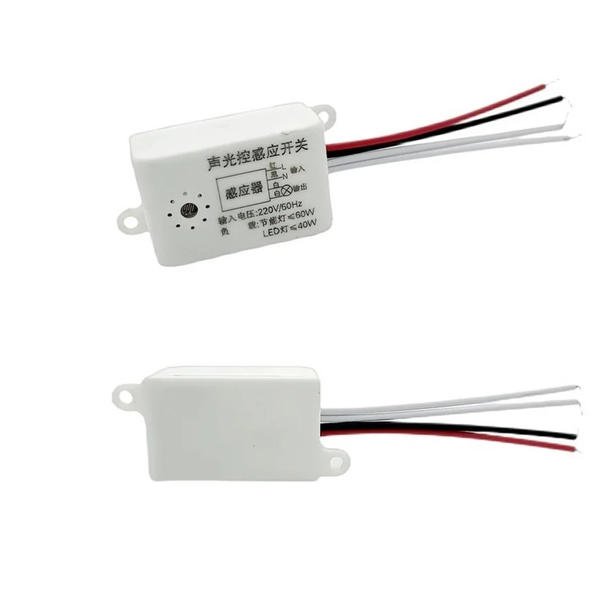 220V Home Improvement Smart Switches Module Detector Sound Voice Sensor Intelligent Auto on Off Light Switch Accessories