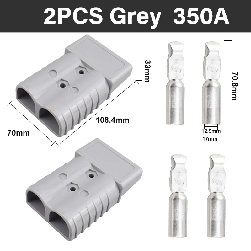 2/4/6PCS 50A 120A 175A 350A Batterij Opladen Connector 600V Hoge Stroom Quick Power plug voor Elektrische Auto Batterij, Zonnekabel