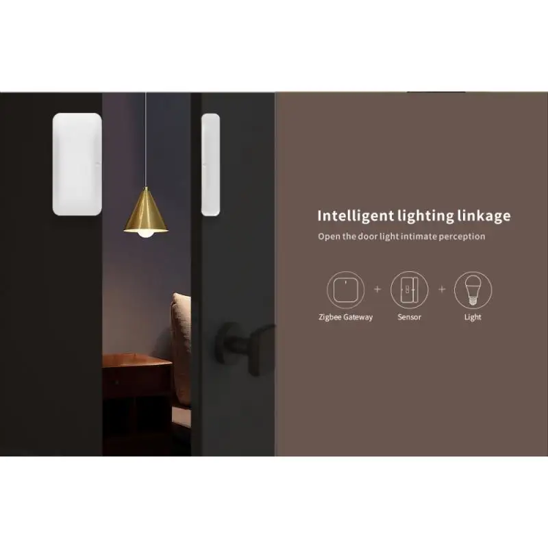 Sensor de puerta Zigbee2MQTT, Sensor de ventana de casa inteligente funciona con asistente de hogar, Sensor de alarma de ventana de puerta eWelink Gateway Zigbee3.0